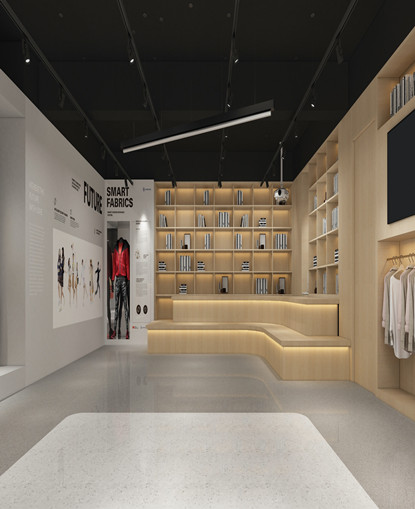 西安环氧金磨石地面-服装店香蕉视频APP污黄图片